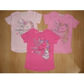 KUGO BT-3275 Dívčí tričko s krátkým rukávem 98-128