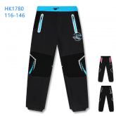 KUGO HK1780 softshellové kalhoty velikost 116-146