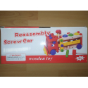 Dřevěné šroubovací auto
