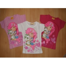 Dívčí tričko s krátkým rukávem Jahůdka 960-620 vel. 98-128