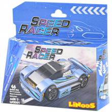 LiNooS Auto sportovní volný chod 46 dílků plast STAVEBNICE