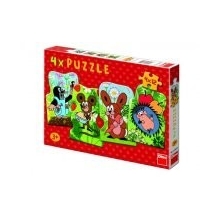 PUZZLE KRTEČEK 4x12 dílků