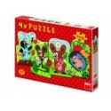 PUZZLE KRTEČEK 4x12 dílků