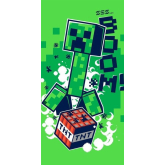 JERRY FABRICS Osuška Minecraft Boom  Bavlna - Froté, 70/140 cm