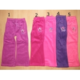 Dívčí fleesové tepláky KUGO 98-128 F658