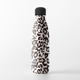 Water Revolution Nerezová Termo láhev na pití Fashion Leopard bílá  Potravinářská nerezová ocel 18/8, 500 ml