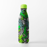 Water Revolution Nerezová Termo láhev na pití Fashion Graffiti zelená  Potravinářská nerezová ocel 18/8, 500 ml