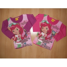 Dívčí tričko s dlouhým rukávem STRAWBERRY 960-772