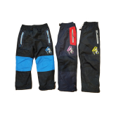 KUGO DK8506 zateplené šusťákové kalhoty s fleesem 140-170