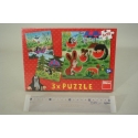 Puzzle Krtek a paraplíčko 3x55